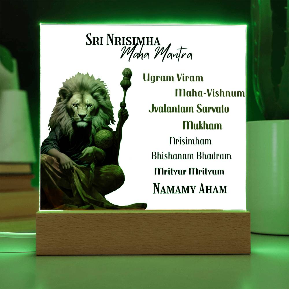 Nrsimha Mantra Acrylic (Night) Stand