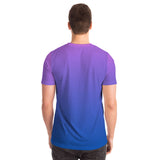 Om Lotus Gradient T-Shirt - Purple Blue Yoga Tee