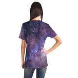 Higher Consciousness Galaxy T-Shirt - Cosmic Meditation Tee