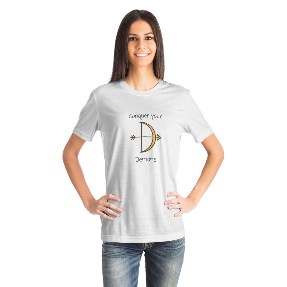 Conquer Your Demons T-Shirt - Lord Rama Bow Spiritual Tee