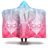 Elephant Mandala Hooded Blanket