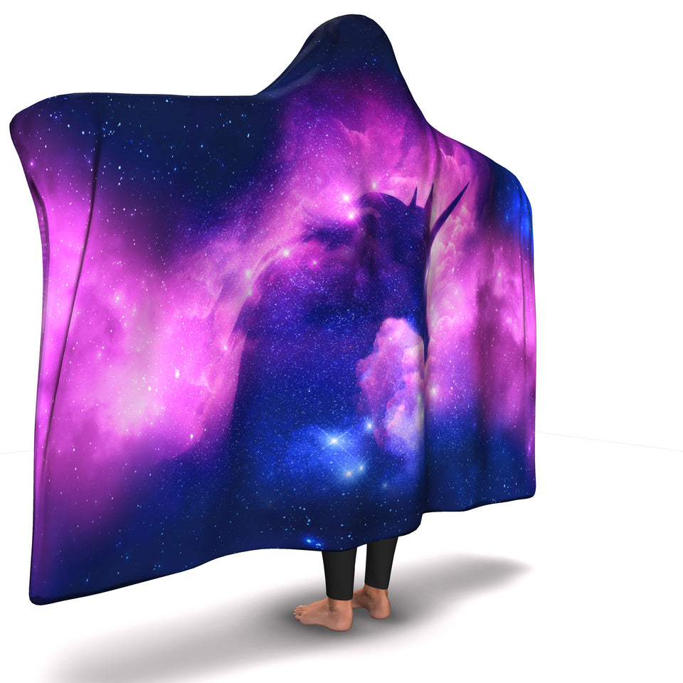 Unicorn Galaxy Hooded Blanket