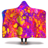 Abstract Paint Hooded Blanket