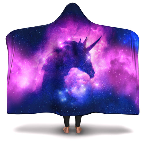 Unicorn Galaxy Hooded Blanket