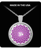 Crown Chakra Mantra Necklace