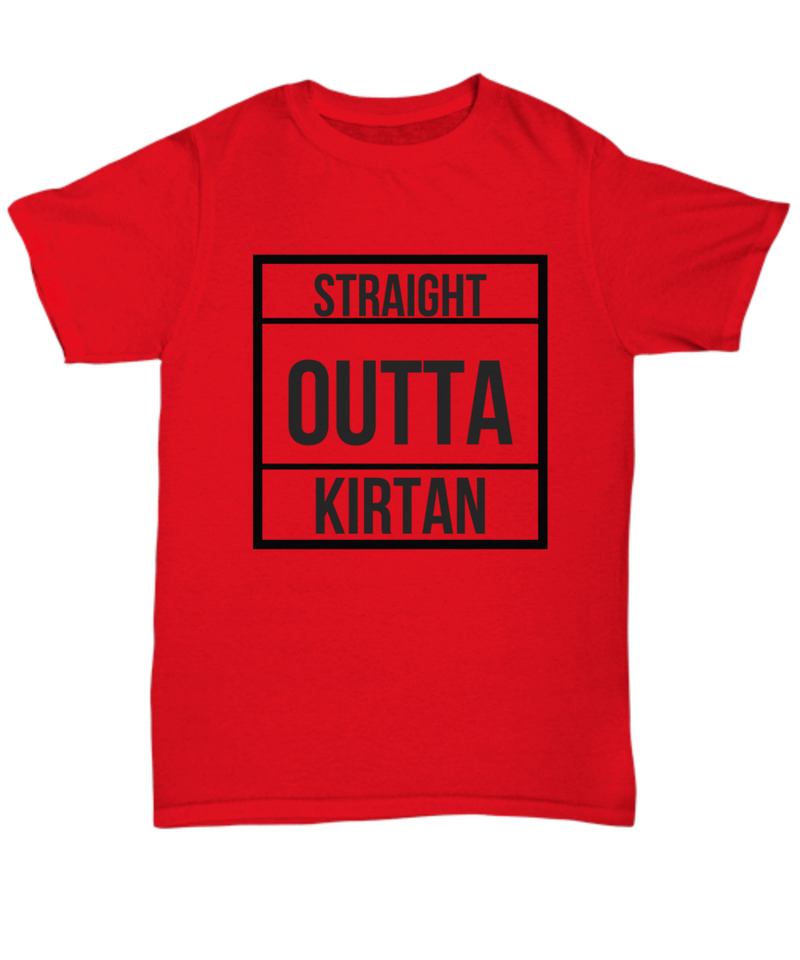 Straight Outta Kirtan White Hoodie/Shirt